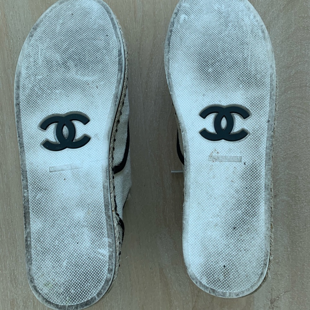 Chanel Canvas Oxford Espadrilles - Picture 4 of 8